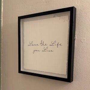 Black Framed Inspirational Wall Art